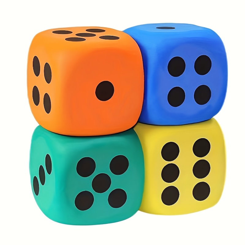 3pcs Large EVA Soft Foam Random Color Dice Set